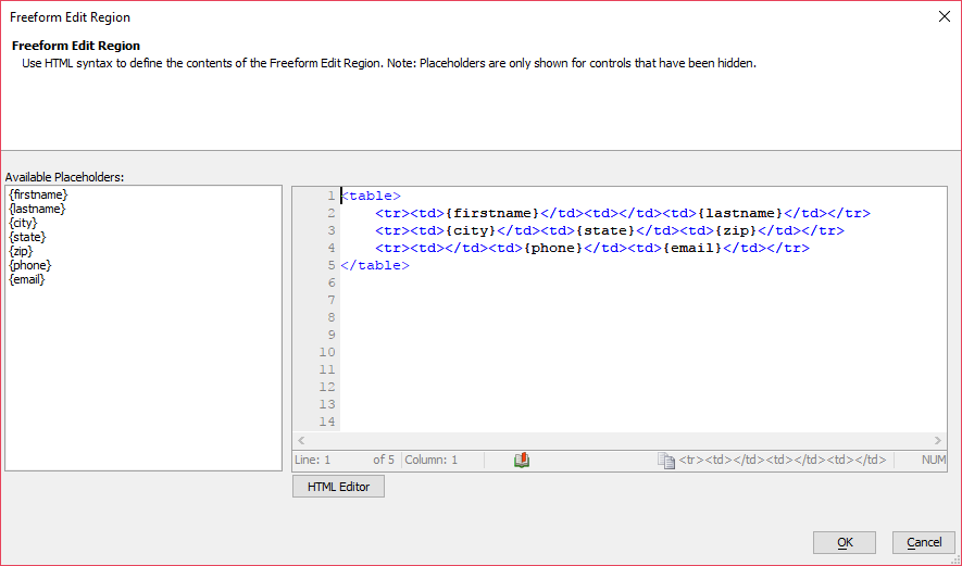 Hidden fields are shown in a list on the left in the builder.